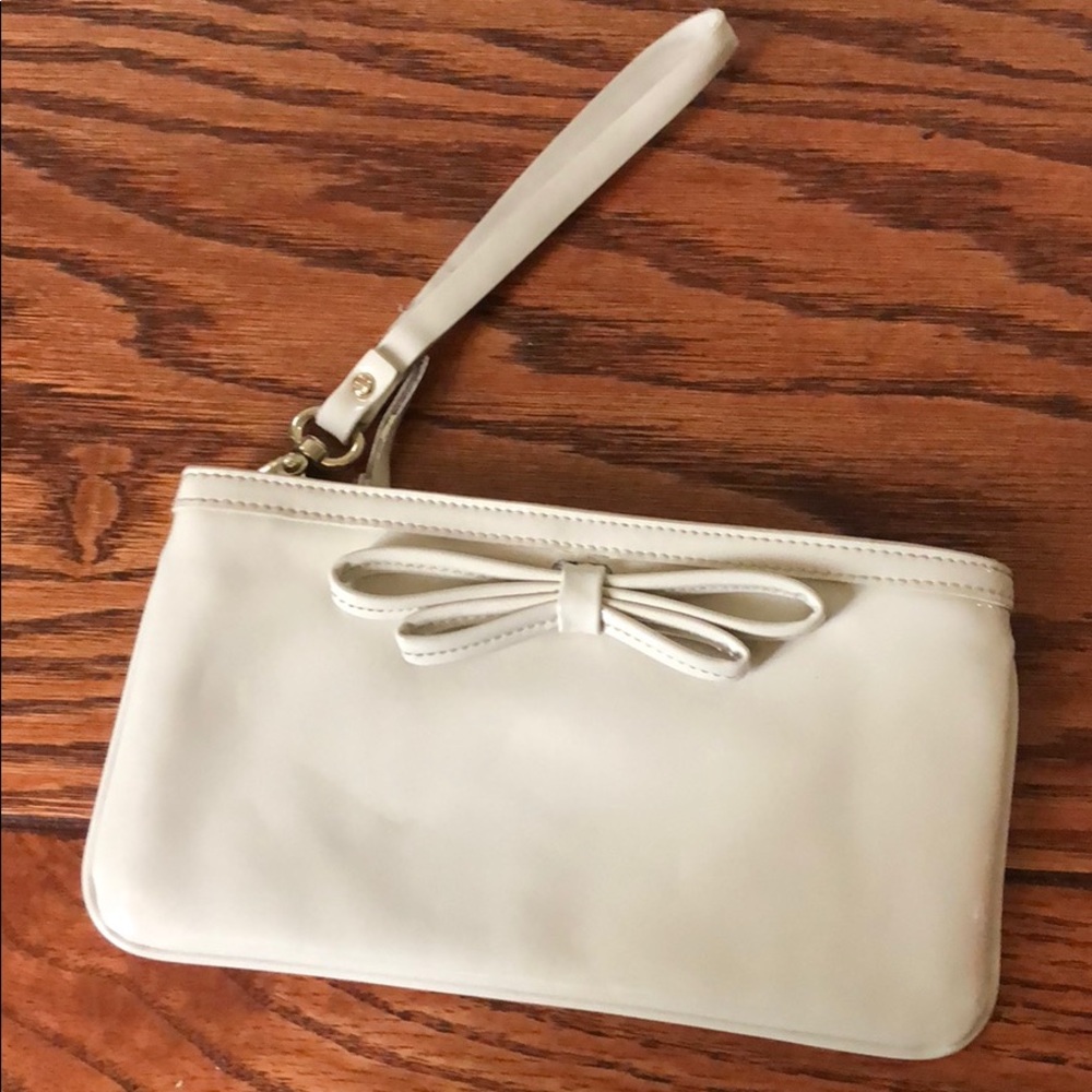 White Kate Spade clutch